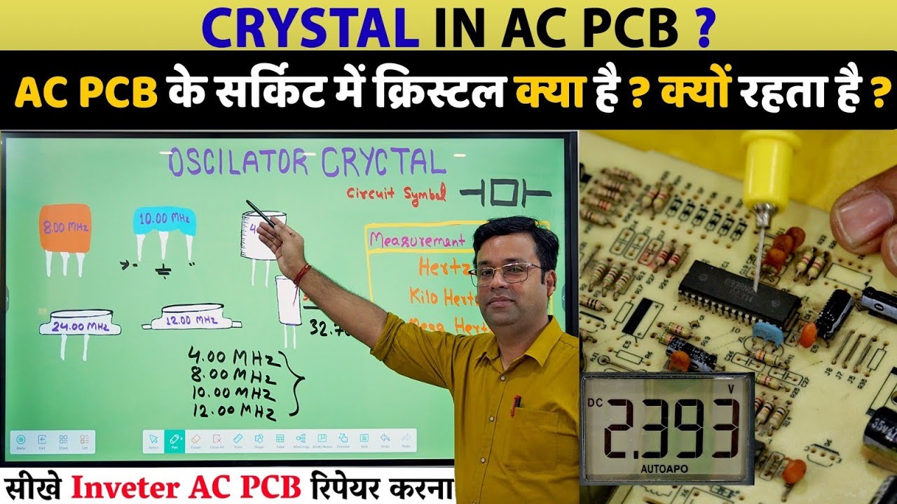 AC PCB Crystal Testing & Repair Guide 🔧