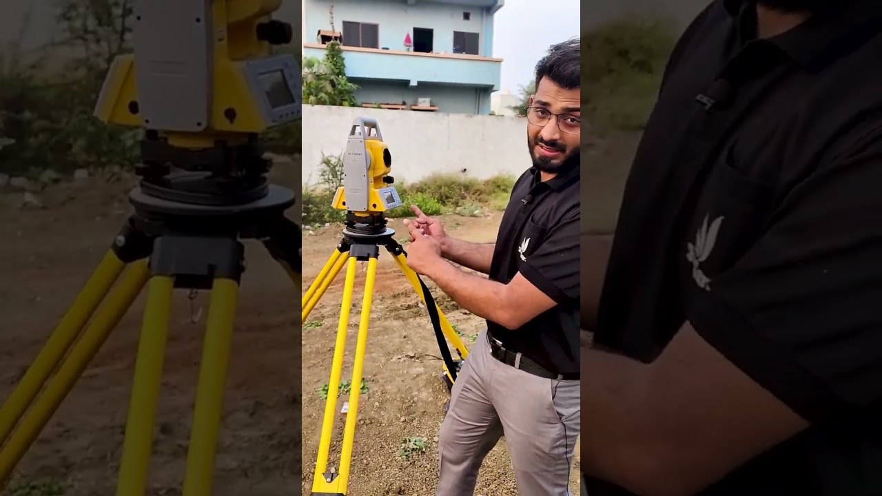 Total Station Setup Made Easy! 👷♂️ Step-by-Step Guide #Shorts