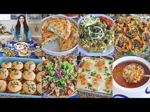 طاولة رمضان11🌙أطباق خفيفة وسريعة التحضير خاصة للي معندوش وقت تدلّل بيها عائلتك من أروع ماتجربوا❤️