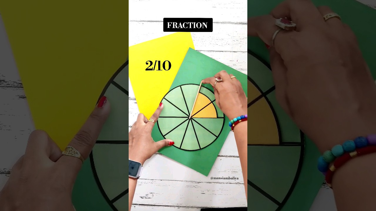Fraction Wheel Activity for Kids 🧮