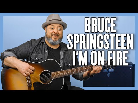 Bruce Springsteen I'm On Fire Guitar Lesson + Tutorial