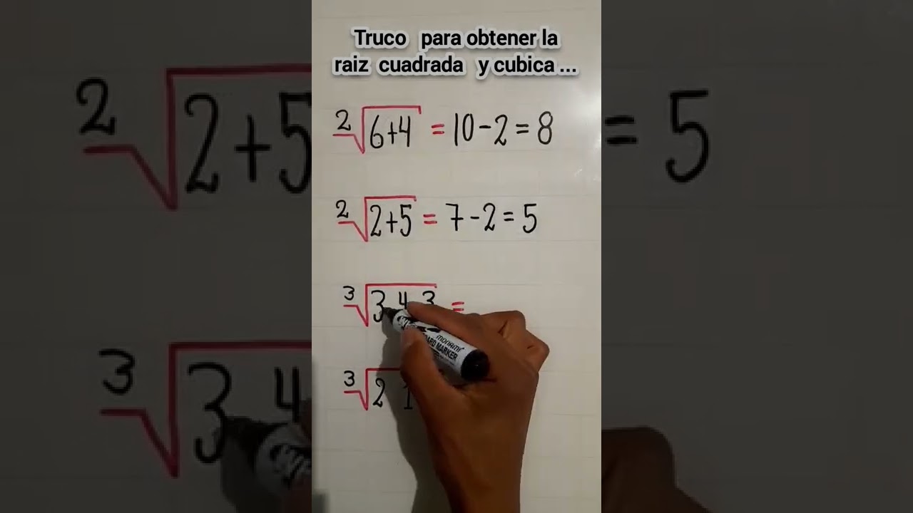 Truco Matemático con Radicales