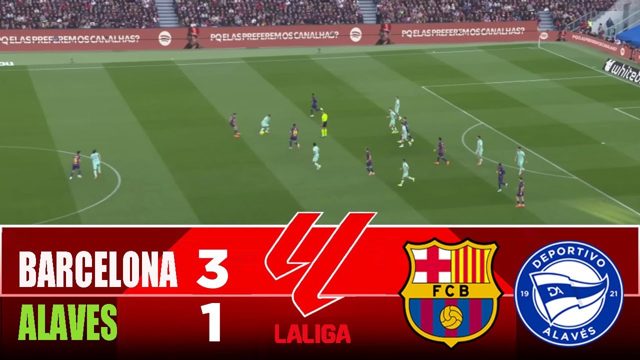Barcelona Beats Alaves 3-1 | 2025 LaLiga Highlights ⚽