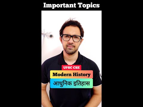 Modern History Important Topics | UPSC CSE #shorts