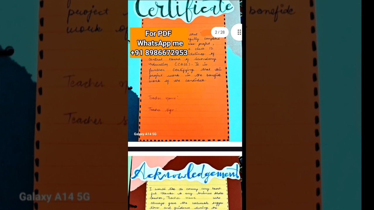 Class 12 Business Studies Project File: Market Management on Coffee | 2025