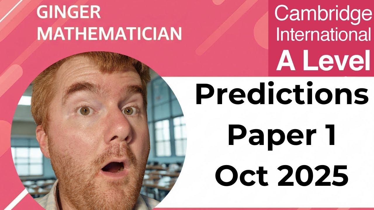 A-Level 9709 Maths Paper 1 Predictions for October 2025 📚