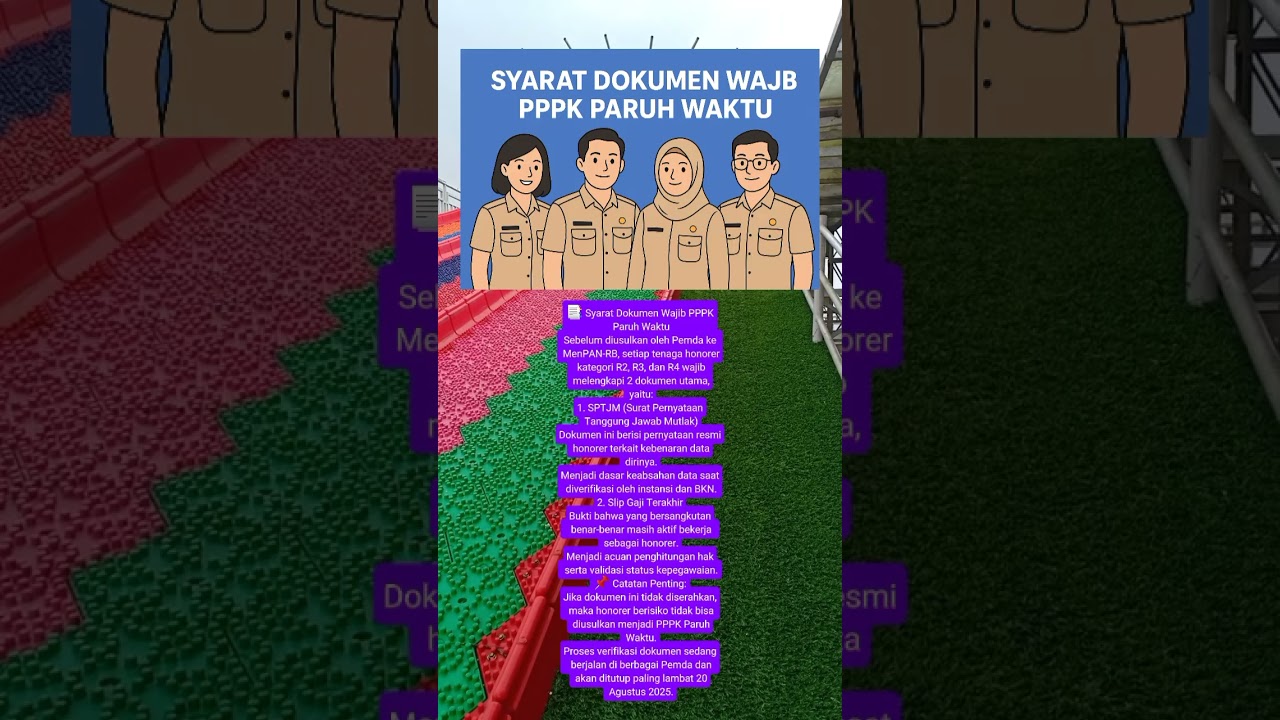 Syarat Dokumen PPPK Paruh Waktu π