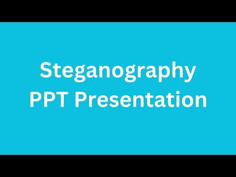 Steganography PPT Presentation Seminar Free Download