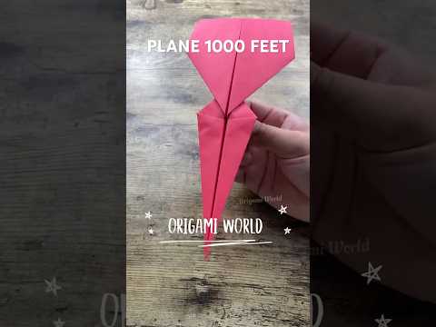 PAPER PLANE 1000 FEET FLYING ORIGAMI FOLDING | DIY COOL PAPER AIRPLANE EASY TUTORIAL CRAFTING