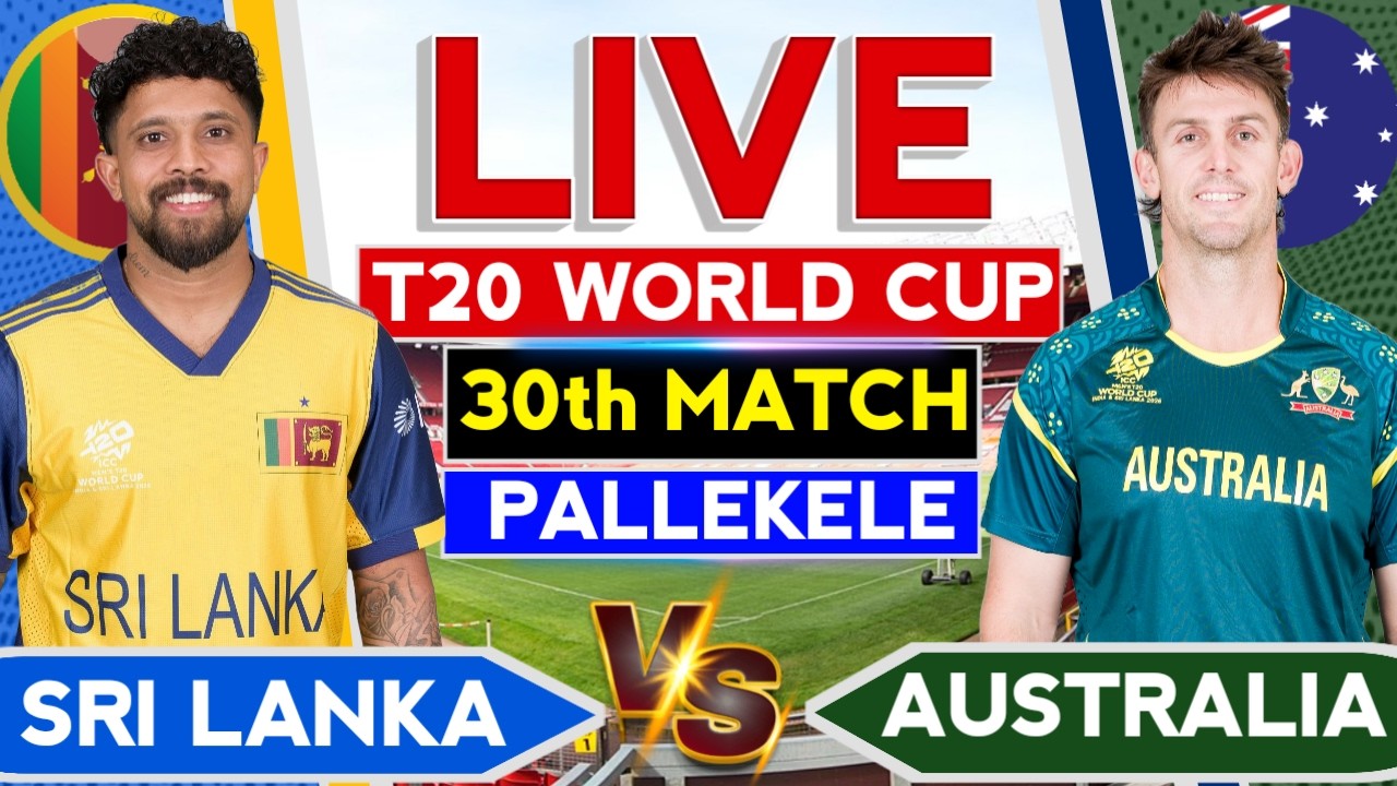 🔴Live - SL vs Aua T20 WC Live | Cricket Live Score & Commentary | Sri Lanka vs Australia Live