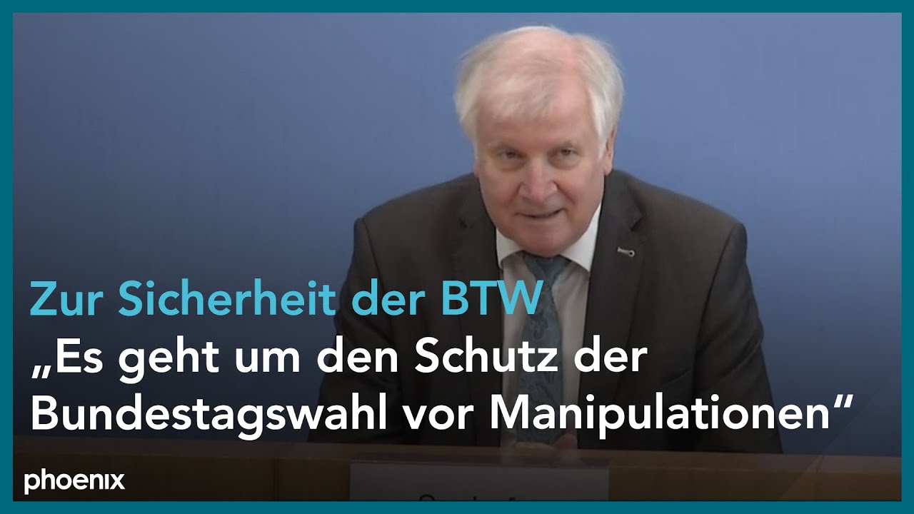 Pressekonferenz zur Sicherheit der Bundestagswahl am 14.07.21