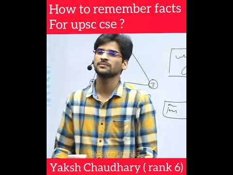 How to remember facts and data for upsc cse | Yaksh Chaudhary ( Air 6 ) | #heavenlbsnaa