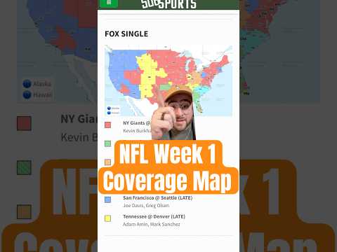 🤦♂️ The Week 1 NFL Coverage Map is a JOKE #nfl #broncos #football