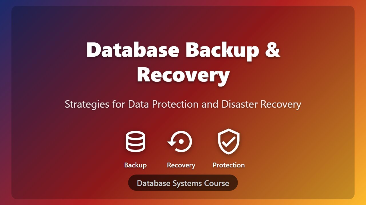 Database Backup & Recovery Guide for Beginners π‘οΈ