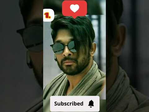 Top 5 hairstyles of Allu Arjun #fact #ytshorts #alluarjun #pushparaj #dj #soldiers #movies #videos