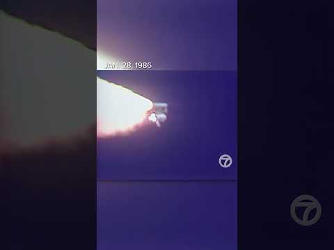 Space Shuttle Challenger disaster January 28, 1986: Original Eyewitness News coverage #shorts