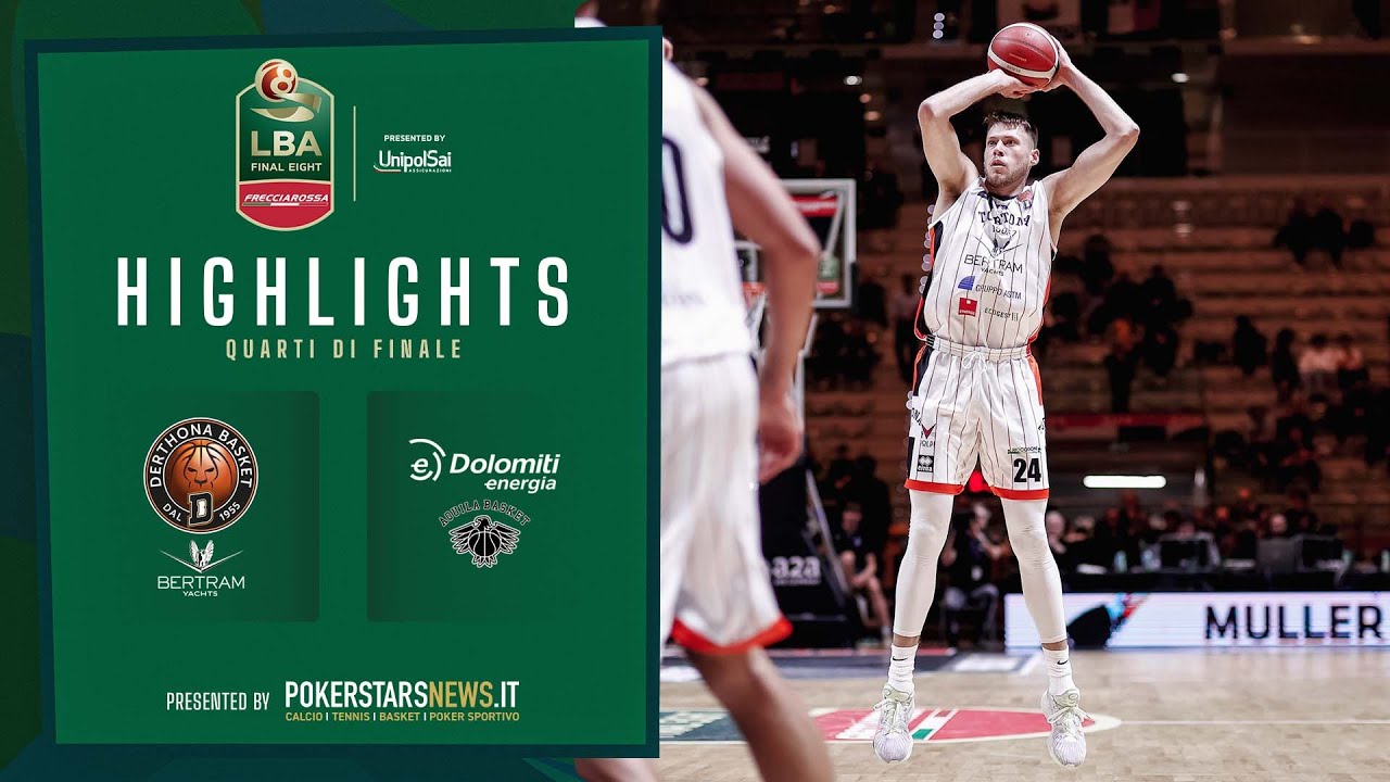 Highlights: Derthona Tortona vs Dolomiti Energia Trentino - Final Eight 2023 🏀