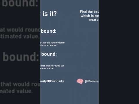 Bounds for GCSE Maths