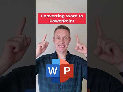 Converting Word to PowerPoint #shorts