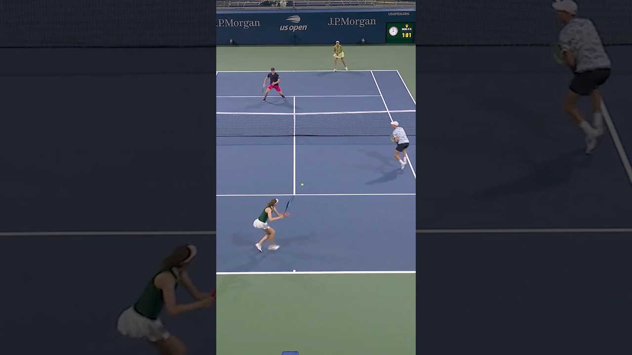 Epic Rally! Dinilina & Heliovaara Secure Thrilling Win at US Open Mixed Doubles 🎾