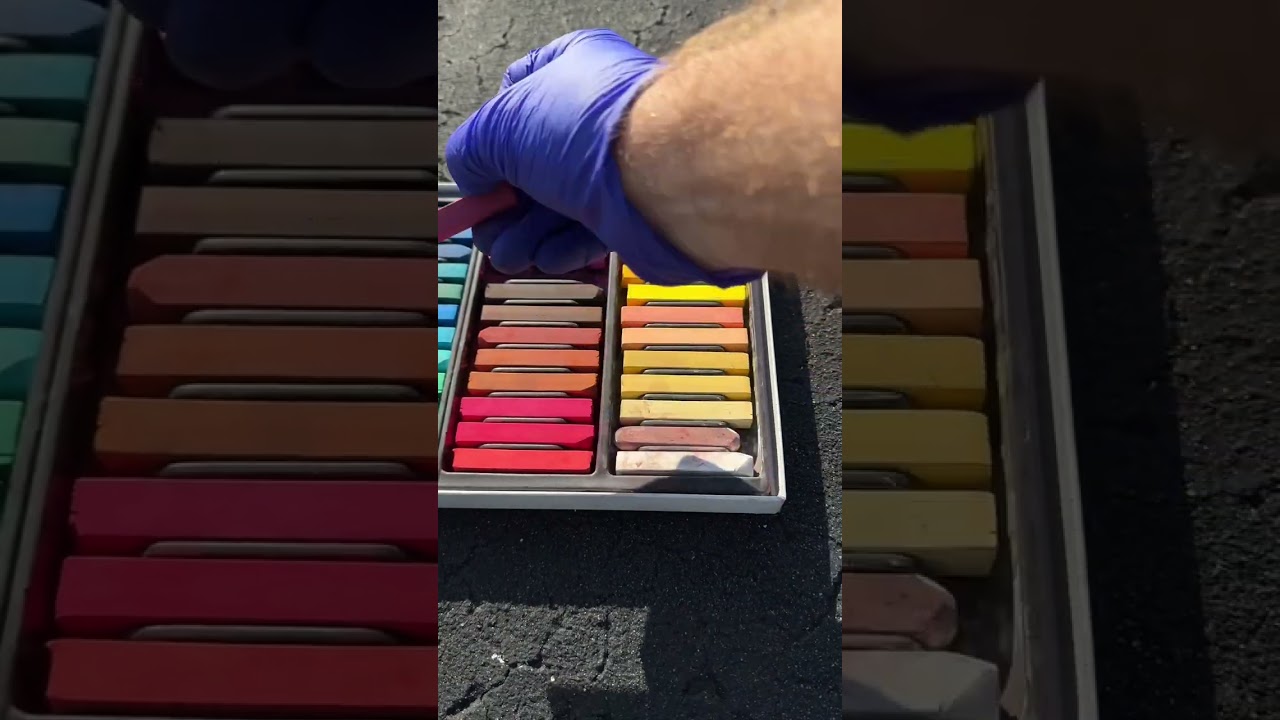 Bluey & Bingo Celebrate Christmas with Festive Chalk Art | Bluey #ytshorts