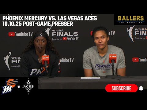 Kahleah Copper & Alyssa Thomas: Phoenix Mercury Postgame Presser vs. Las Vegas Aces | 10.10.25