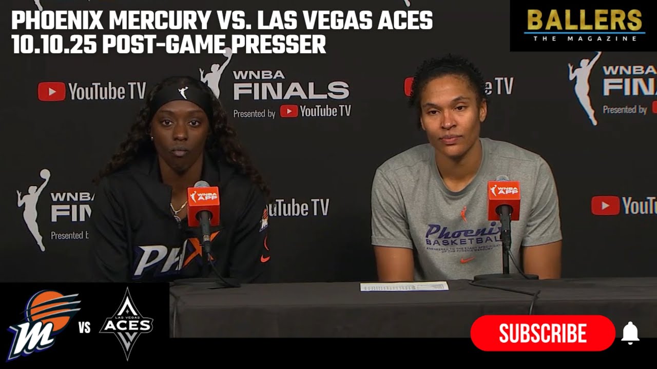 Phoenix Mercury Stars Kahleah Copper & Alyssa Thomas Postgame Interview vs. Las Vegas Aces 🏀