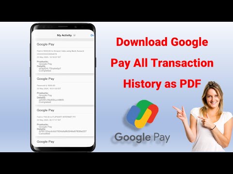 How to Download All Google Pay Transaction History as PDF