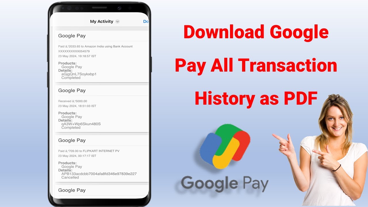 Easily Download Your Complete Google Pay Transaction History as a PDF 📄