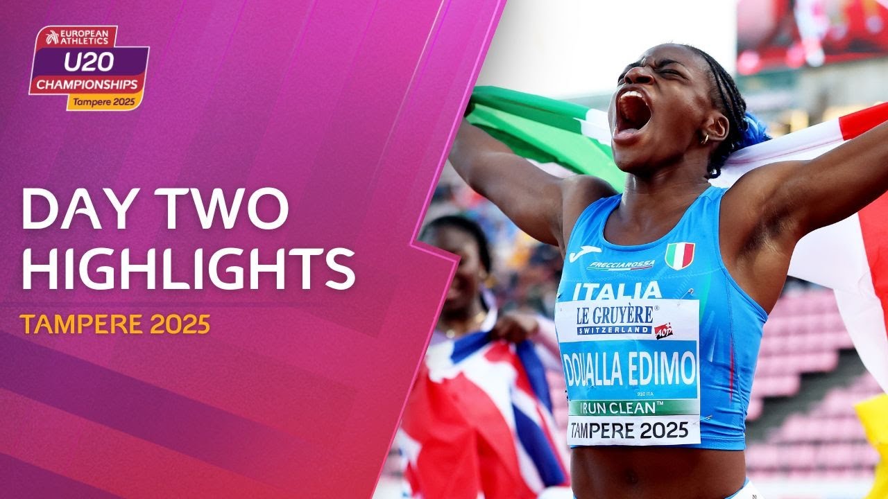 Kelly Doualla Breaks 100m Record & Wins Gold at Tampere 2025 🥇