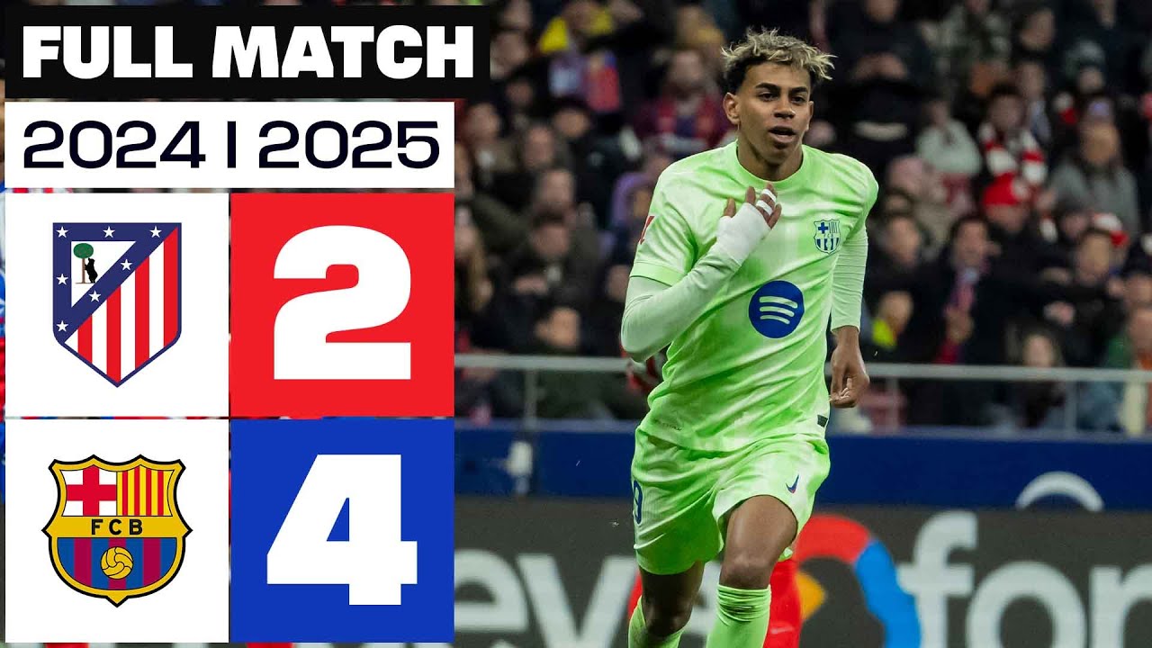 Atlético Madrid 2-4 FC Barcelona | Resumen La Liga 2024