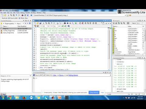 Secret Image Hiding technique(Steganography) using matlab