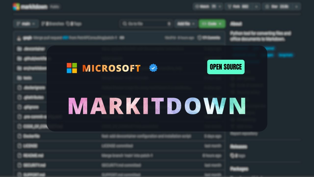 Microsoft MarkItDown: Convert Files to Markdown 📄
