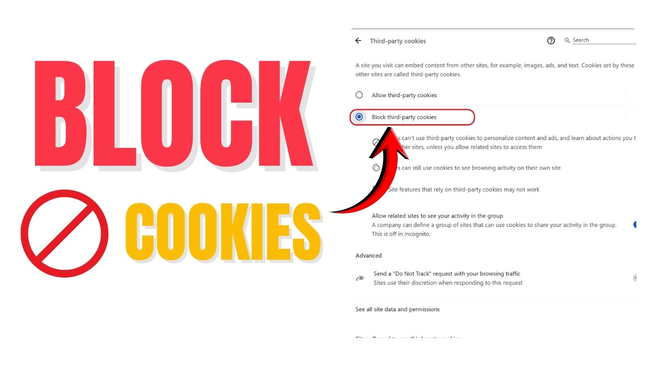 Block Third-Party Cookies in Chrome 🛡️