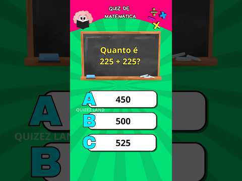 Perguntas de Matemática - Quiz de Matemática #quiz #matemática