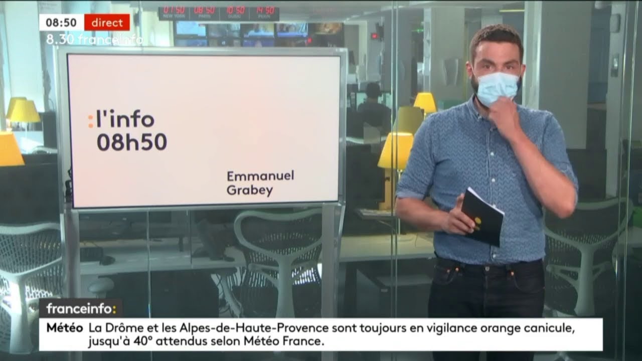 franceinfo: • Début raté pour le fil info de 8h50 avec Emmanuel Grabey • 12/08/2021
