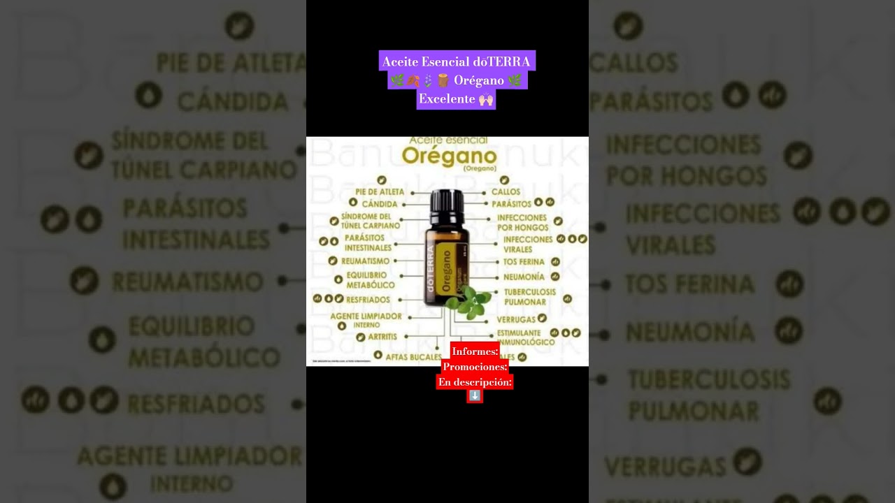 Aceite Esencial dōTERRA Orégano 🌿 para salud y bienestar