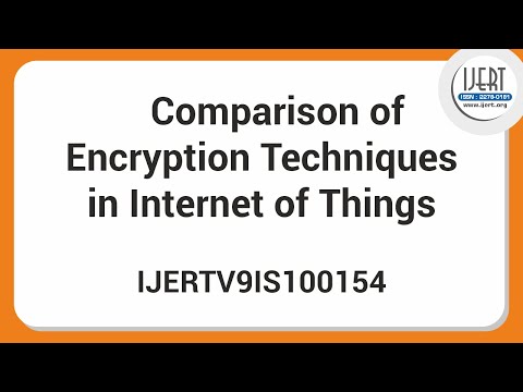 Comparison of Encryption Techniques in Internet of Things