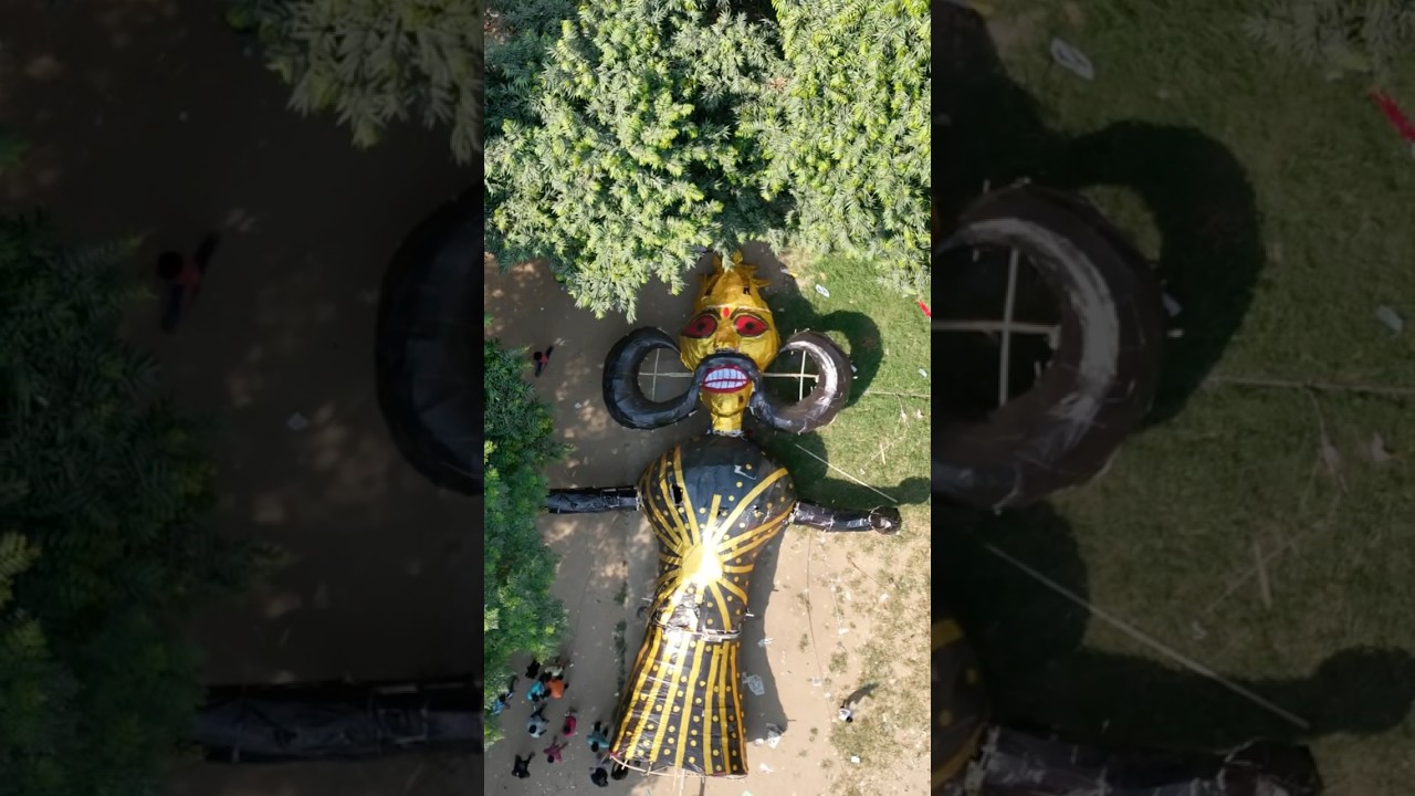 Kalkaji Ravan Dahan Drone View 🎥