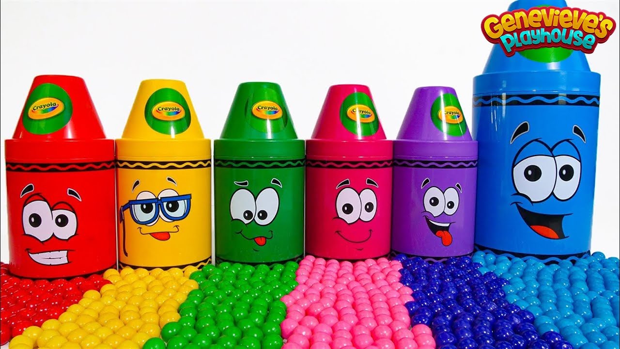 Educational Toy Video for Toddlers: Learning Colors with Surprise Crayons