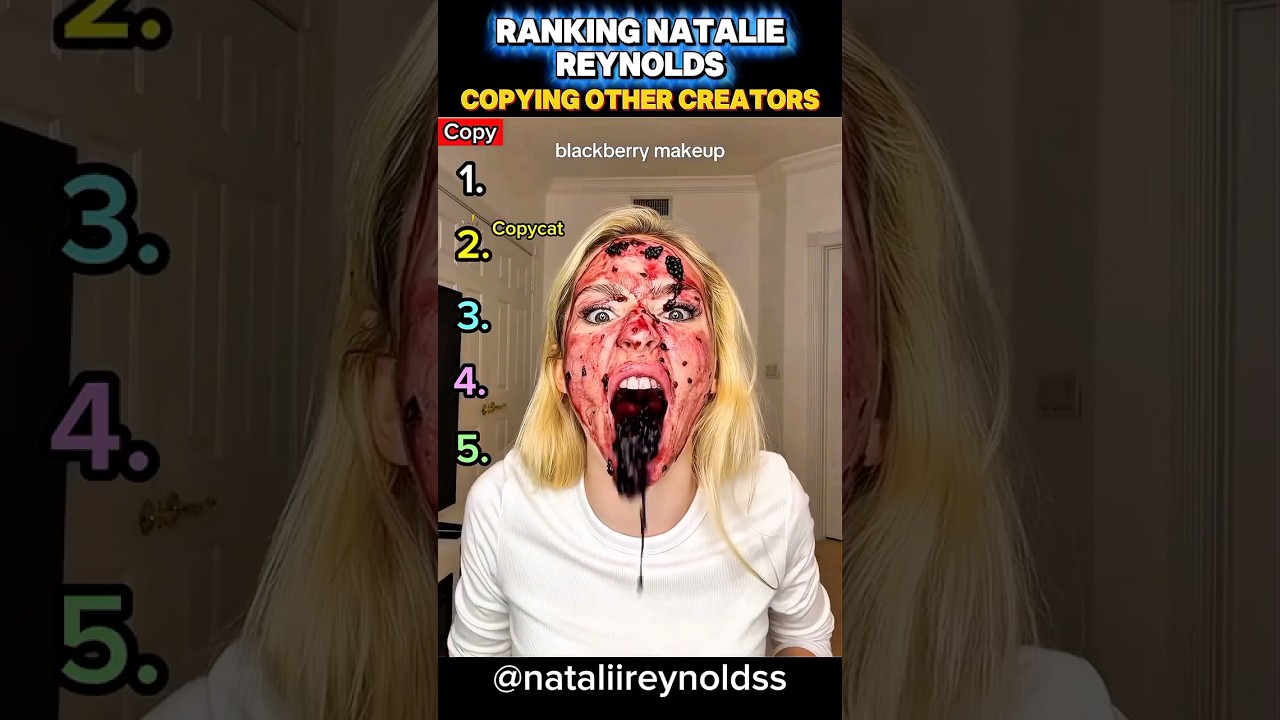 Ranking Natalie Reynolds Copying Other Creators Part 18 #ranking #shorts