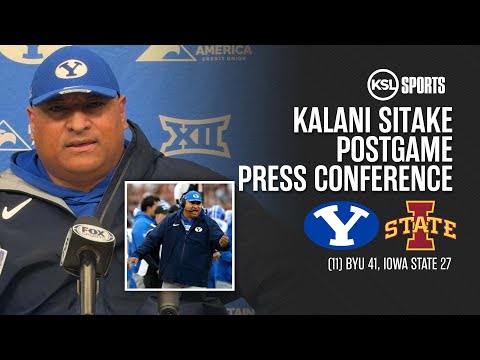 Kalani Sitake Postgame Press Conference After BYU Defeats Iowa State