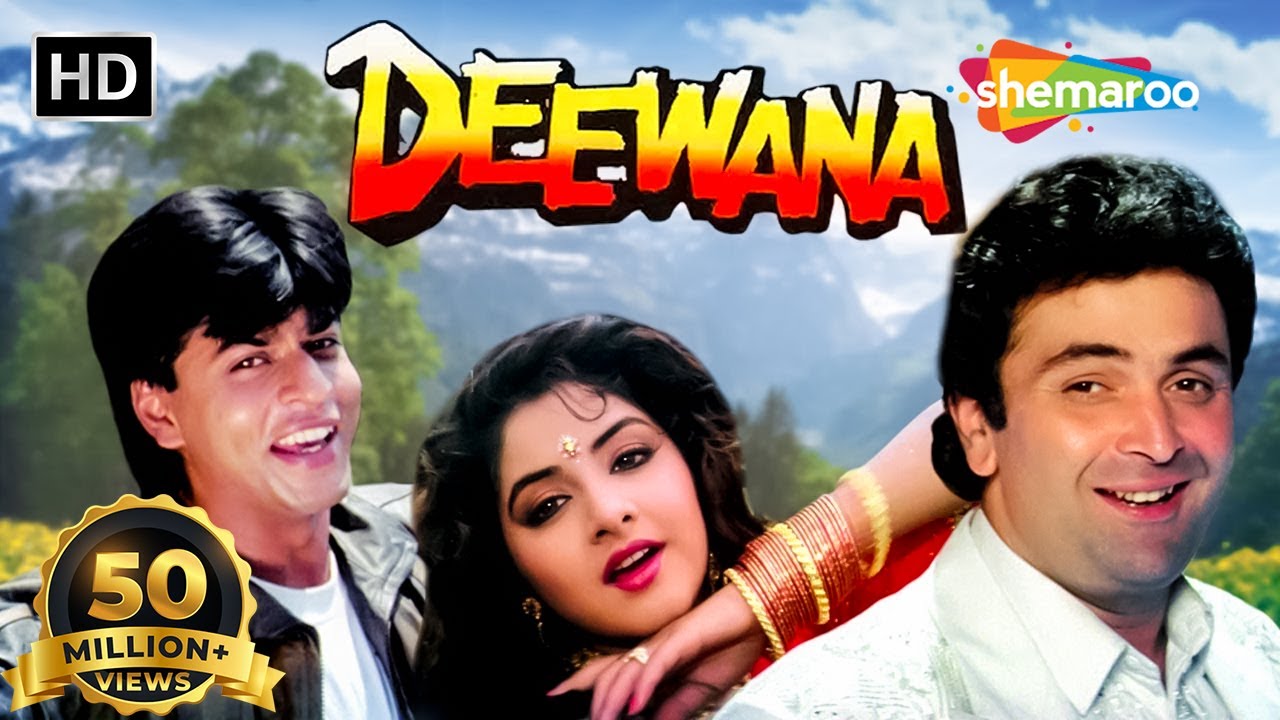 Deewana (HD) | Shah Rukh Khan, Rishi Kapoor & Divya Bharti | Full Hindi Blockbuster Movie