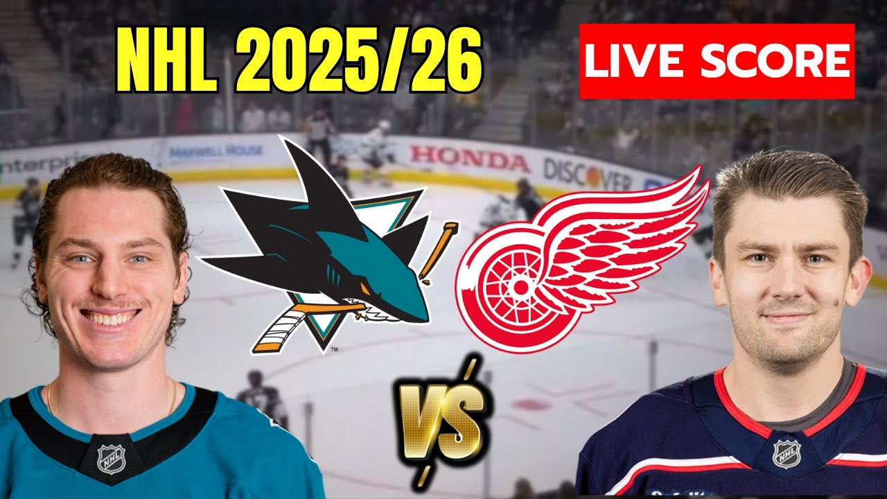 🔥 San Jose Sharks vs Detroit Red Wings Live Score | Week 5 NHL Battle at SAP Center