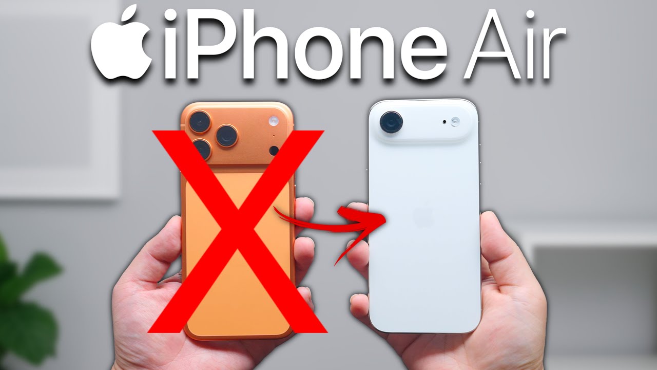 Switching from iPhone 17 Pro Max to iPhone Air 📱