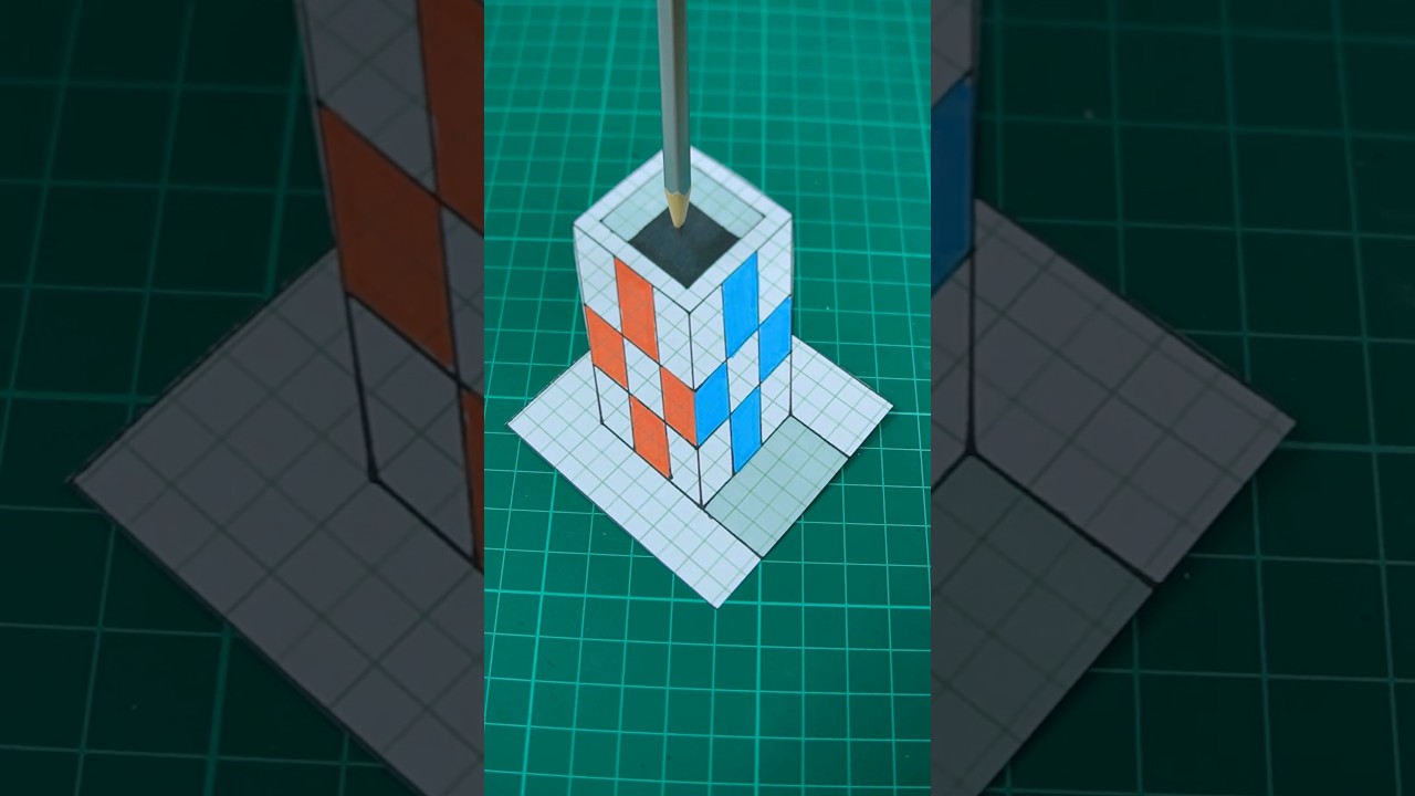 Learn to Draw 3D Illusions on Graph Paper ✏️