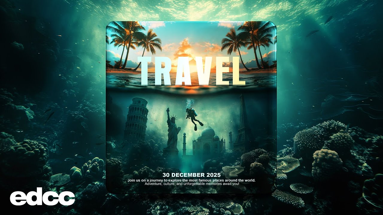 Create a Travel Social Media Poster in Photoshop βοΈ