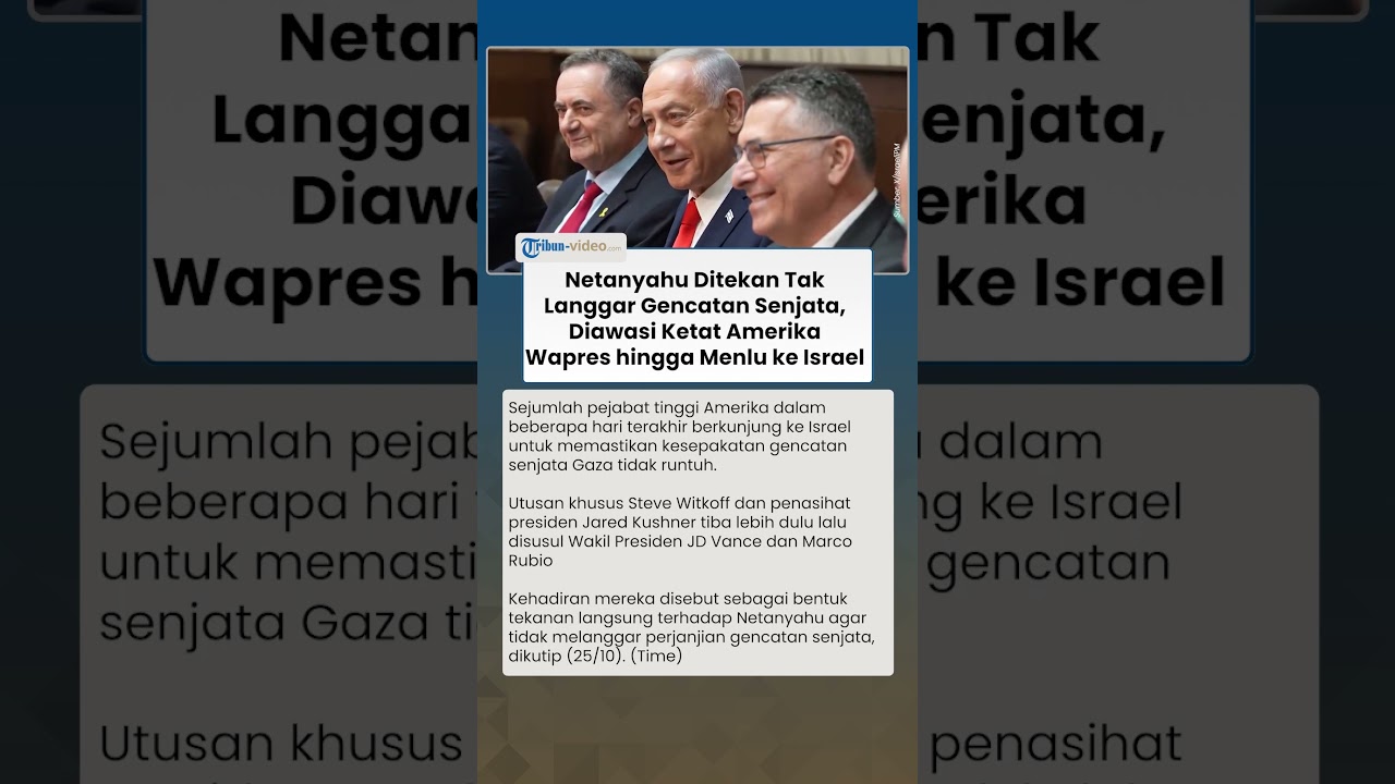 Kunjungan Beruntun Pejabat AS ke Israel Tanda Tekanan Politik Trump terhadap Netanyahu
