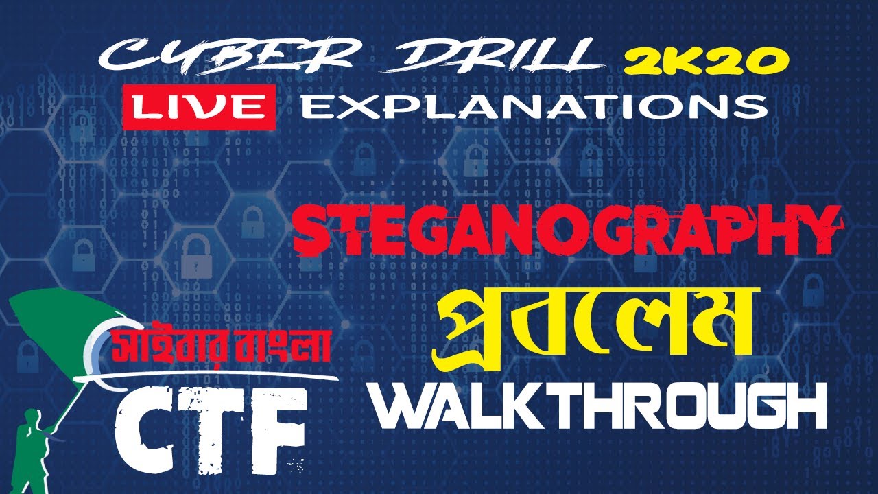 Master Steganography Challenges: Live Walkthrough of National Cyber Drill 2020 with Rakib Ahmed 🕵️♂️
