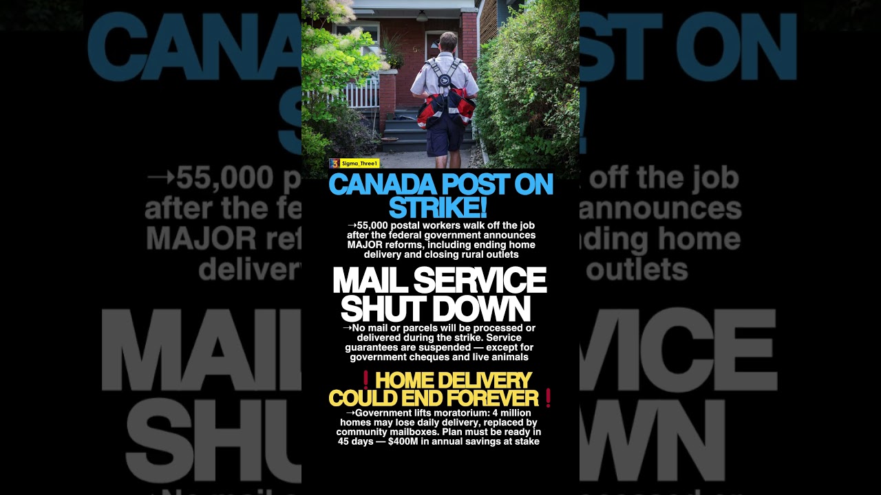 Canada Post Strike Halts Mail & Home Delivery 📦
